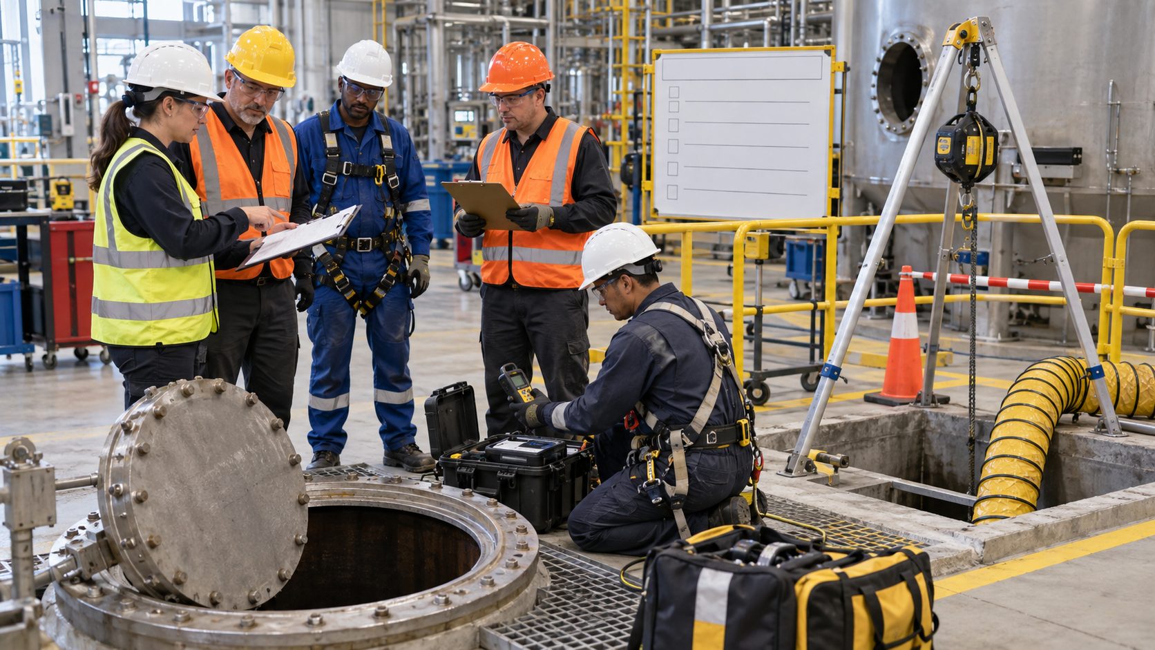 Maintenance Shutdowns: Confined Space Training Before Tanks, Pits, and Vessels Open